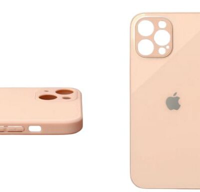 iPhone Premium Glass Case : Peach Color