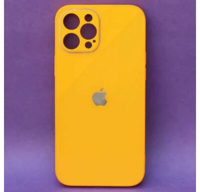 iPhone Premium Glass Case : Yellow Color