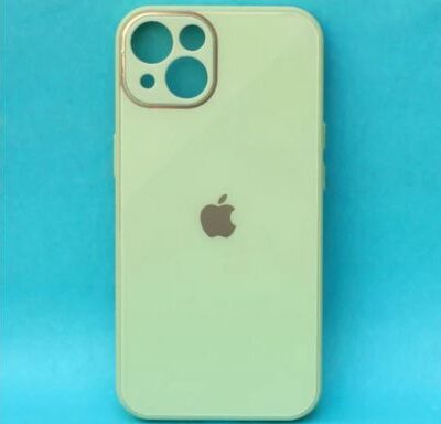 iPhone Premium Glass Case : Light Green Color