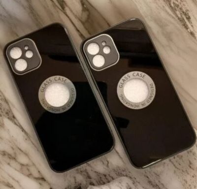 iPhone Premium Glass Case : Black Color