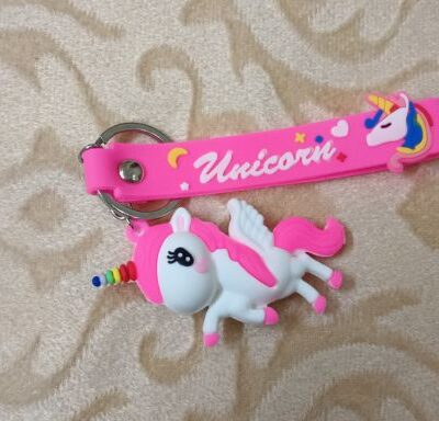 Cute Unicorn 3D keychain & Quirky Bag Charm Silicone 125 : Medium Size
