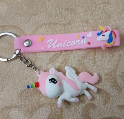Cute Unicorn 3D keychain & Quirky Bag Charm Silicone 124 : Medium Size