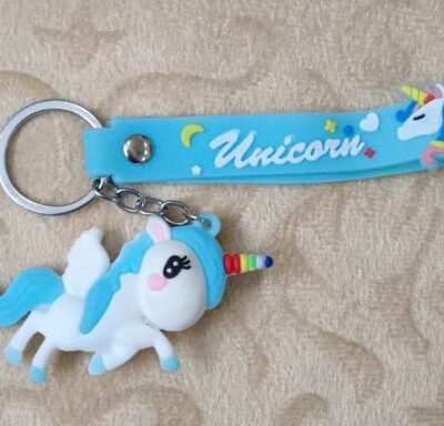 Cute Unicorn 3D keychain & Quirky Bag Charm Silicone 123 : Medium Size