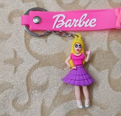 Barbie 3D keychain & Quirky Bag Charm Silicone 128 : Medium Size