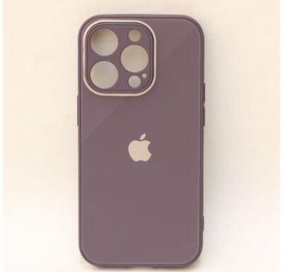 iPhone Premium Glass Case : Deep Purple Color