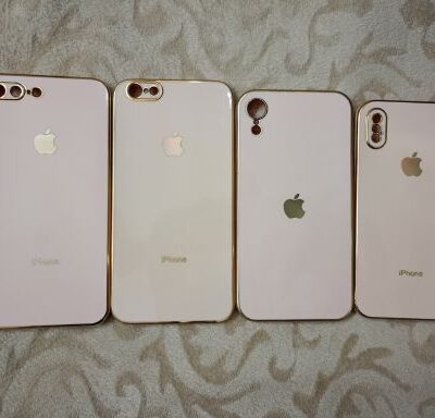 Chrome IPhone Case For 6, 7, 8 & X Series: Cream Color