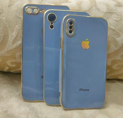 Chrome IPhone Case For 6, 7, 8 & X Series: Light blue