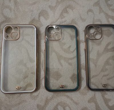 Chrome iPhone 13 Mini Case With Transparent Back