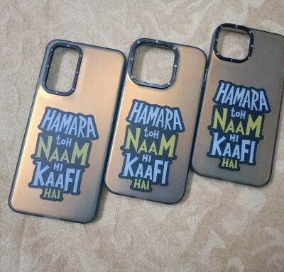 NAAM KAAFI HAI Color Changing Matte Finish Anti-Fingerprint Phone Case with Independent Black Buttons : For Selected Phone Models