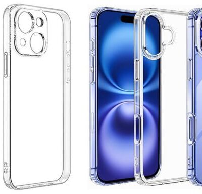 Crystal Clear Hard Fiber Back Case for Apple iPhones (Anti-Yellowing)