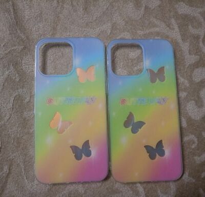 Fluorescent Butterfly 3D iPhone 14 Pro Max Case