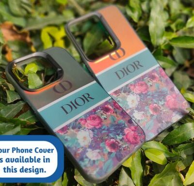 DIOR Floral Color Changing Matte Finish Anti-Fingerprint Phone Case with Independent Black Buttons : For Selected Phone Models