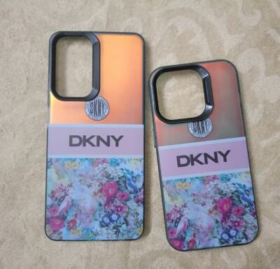 DKNY Floral Color Changing Matte Finish Anti-Fingerprint Phone Case with Independent Black Buttons : For Selected Phone Models