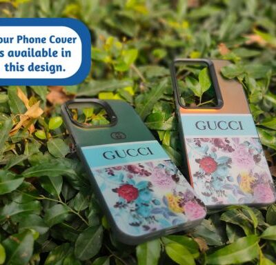 Gucci Floral Color Changing Matte Finish Anti-Fingerprint Phone Case with Independent Black Buttons : For Selected Phone Models