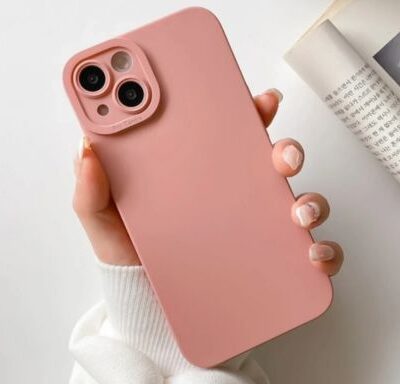 iPhone Pink Silicone Case with Camera Protection
