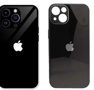 iPhone Premium Glass Case : Black Color