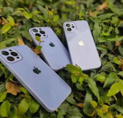 iPhone Premium Glass Case : Lavender Color