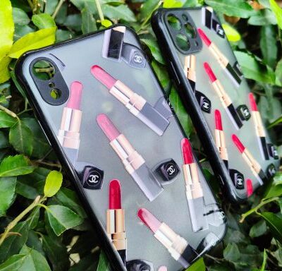 Lipstick Design Transparent iPhone Case