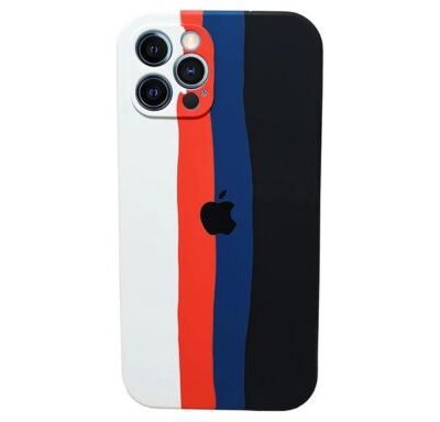 Rainbow Premium Liquid Silicone Case iPhone 12 & 13 Pro Max