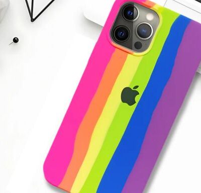 Rainbow Premium Silicone Case iPhone 13 Pro DESIGN 7