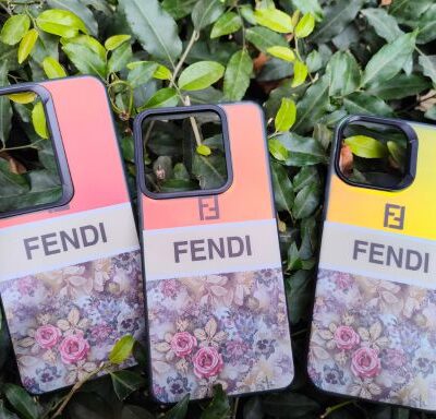 FENDY Floral Color Changing Matte Finish Anti-Fingerprint Phone Case with Independent Black Buttons : For Selected Phone Models
