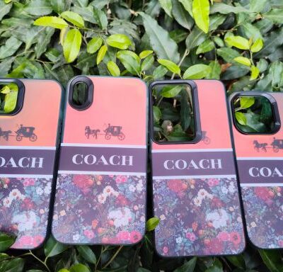 COACH Floral Color Changing Matte Finish Anti-Fingerprint Phone Case with Independent Black Buttons : For Selected Phone Models