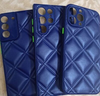 RHOMBUS PUFFY PHONE CASES : BLUE