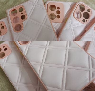 RHOMBUS PUFFY PHONE CASES : PINK