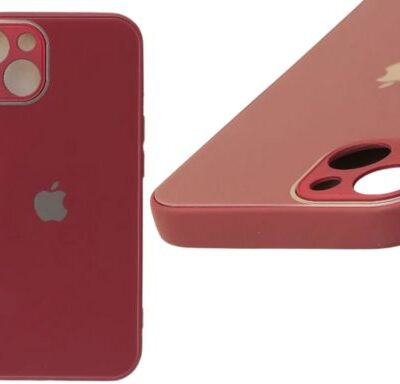 IPhone Premium Glass Case : Red Color