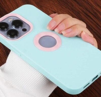 Premium Silicone Back Cover Anti-Fingerprint & Scratch Resistance For IPhone (Green White)