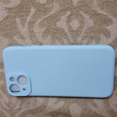 Light blue silicon cover for iPhone 13 & 14