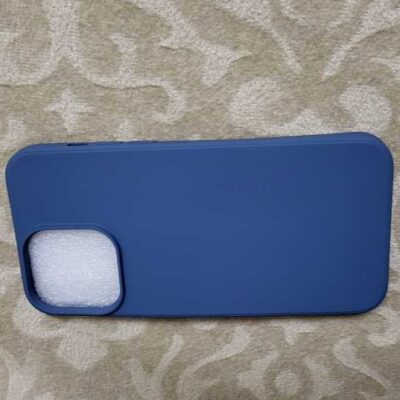 iPhone 14 Pro Max blue silicone case