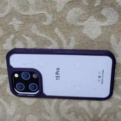 Transparent Phone Case Purple iPhone 15 Pro & iPhone 15 Pro Max