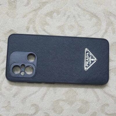 Prada Design Black Case For Redmi 12C/Poco C55 mobile covers