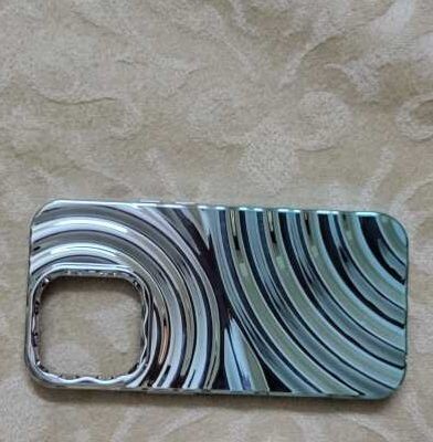 Glittery iPhone Cases silver-blue