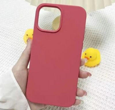 iPhone Silicone Premium Dirt Resistant Soft Case Hole Cut Wine Red